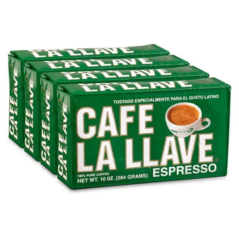 Cafe La Llave Ground Espresso (10 Oz. Bricks, 4 Ct.)