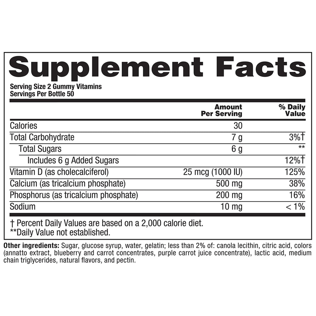 Calcium+D₃, 200 Gummy Vitamins