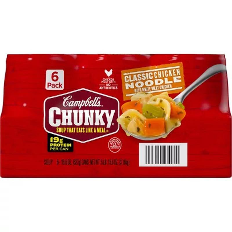 Campbell'S Chunky Classic Chicken Noodle Soup (18.6 Oz., 6 Pk.)