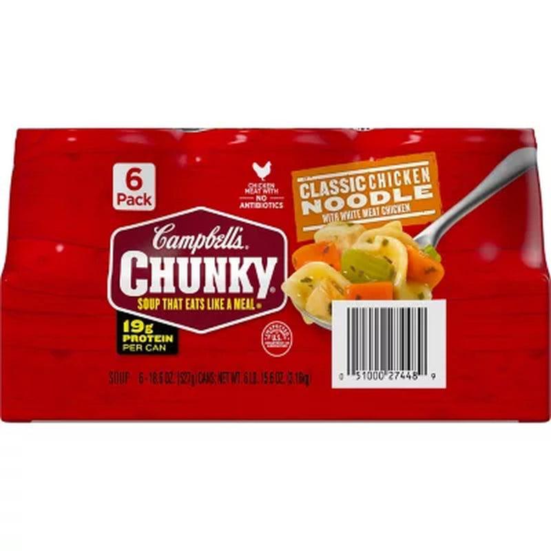 Campbell'S Chunky Classic Chicken Noodle Soup (18.6 Oz., 6 Pk.)