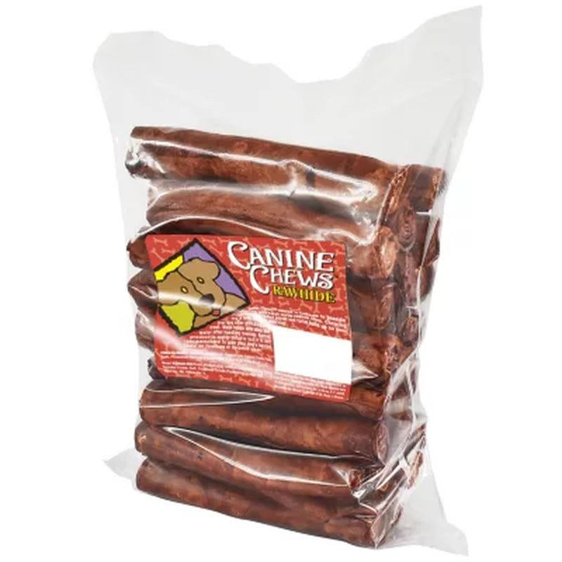 Canine Chews 8" Basted Rawhide Retrievers for Dogs - 25 Ct. (Choose Your Flavor)