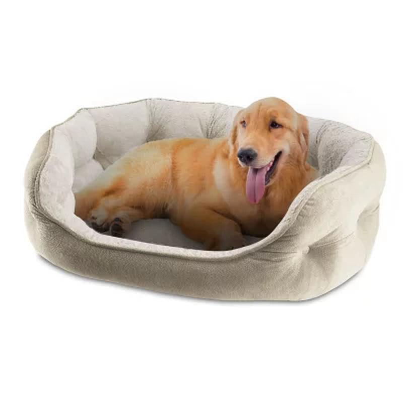 Canine Creations Cozy Oval round Cuddler Pet Bed (Choose Your Size and Color)