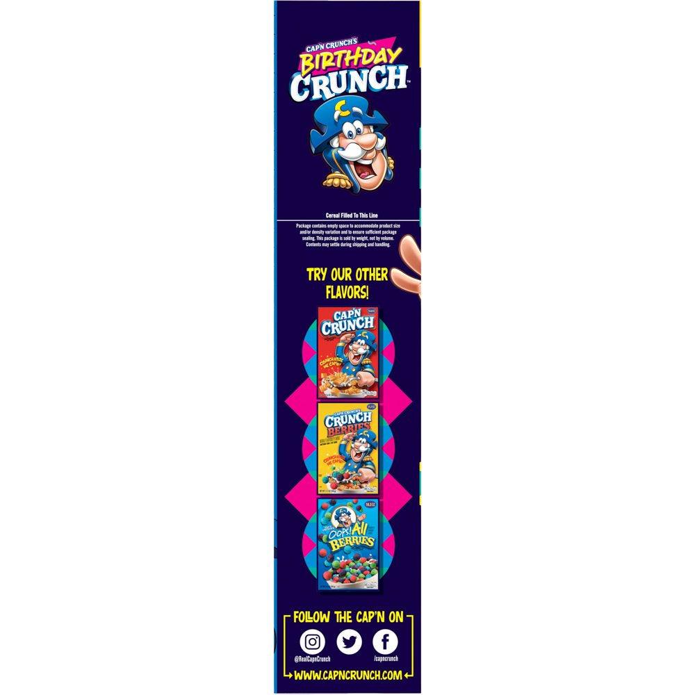 Cap'N Crunch Cereal, Birthday Cake, Family Size, 14.8 Oz