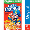 Cap'N Crunch Cereal Original Family Size Box, 22.1 Oz