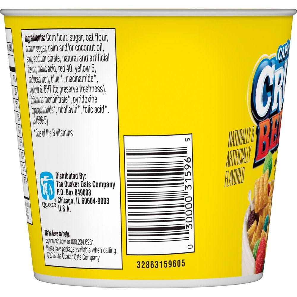 Cap'N Crunch Crunch Berries, 1.30 Oz Cup