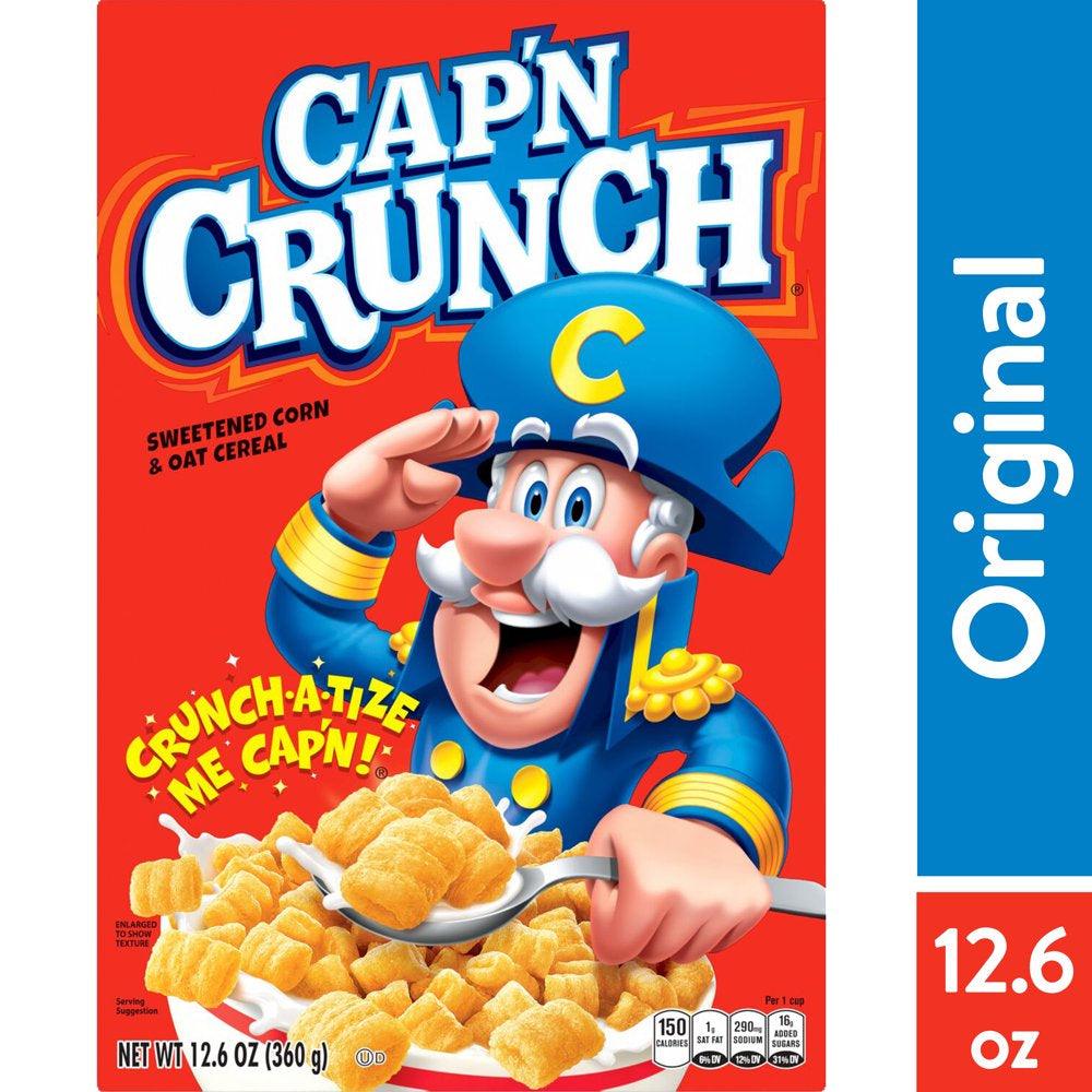 Cap'N Crunch Sweetened Corn & Oat Cereal 12.6 Oz