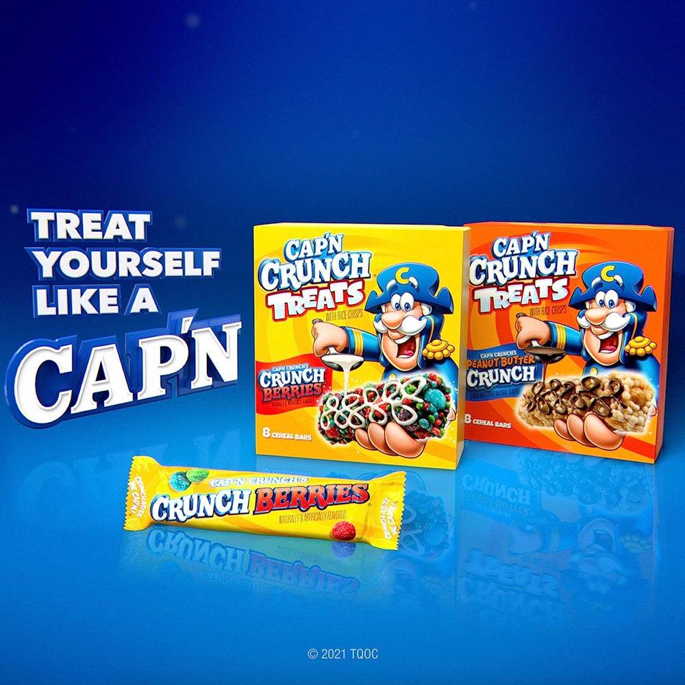 Cap'N Crunch Treats Cereal Bars, Original Crunch, 0.84Oz Bars (16 Pack)