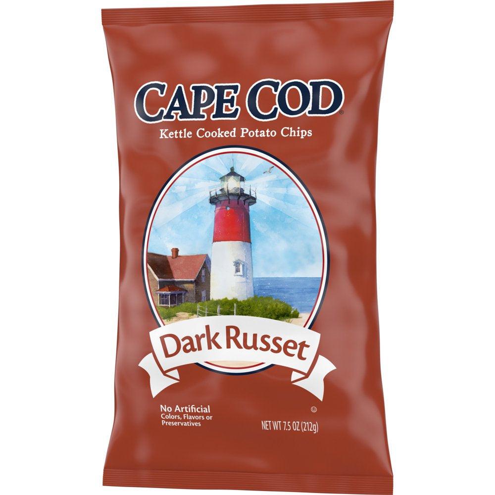 Cape Cod Potato Chips, Russet Kettle Chips, 7.5 Oz