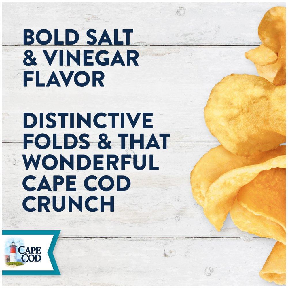 Cape Cod Potato Chips, Sea Salt & Vinegar Kettle Chips, 13 Oz Party Size