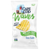 Cape Cod Potato Chips, Wavy Cut Less Fat Sea Salt Kettle Chips, 7.5 Oz