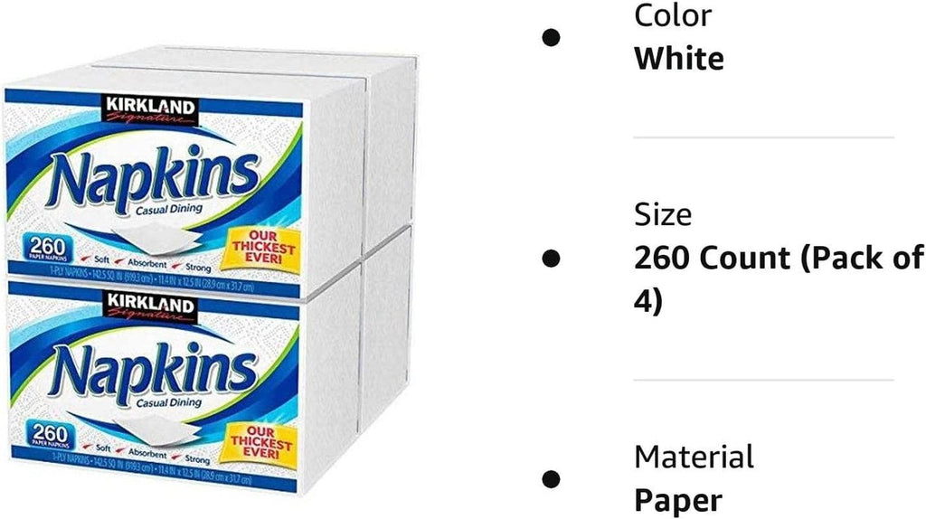 Casual Dining Napkins 4 Packs 1040 Ct Total