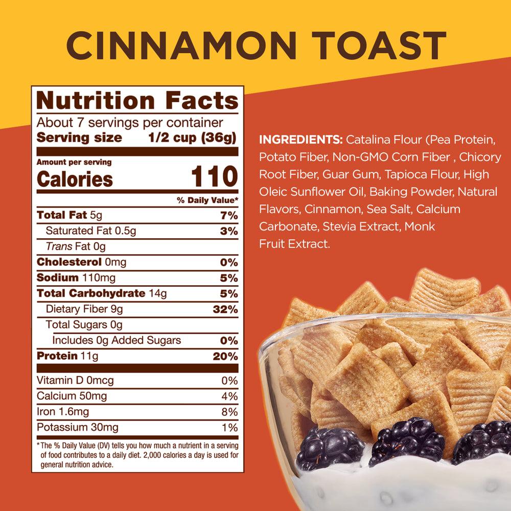 Catalina Crunch Cinnamon Toast Keto Cereal, 9Oz Bag