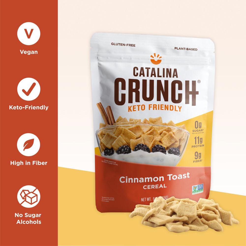 Catalina Crunch Cinnamon Toast Keto Cereal, 9Oz Bag