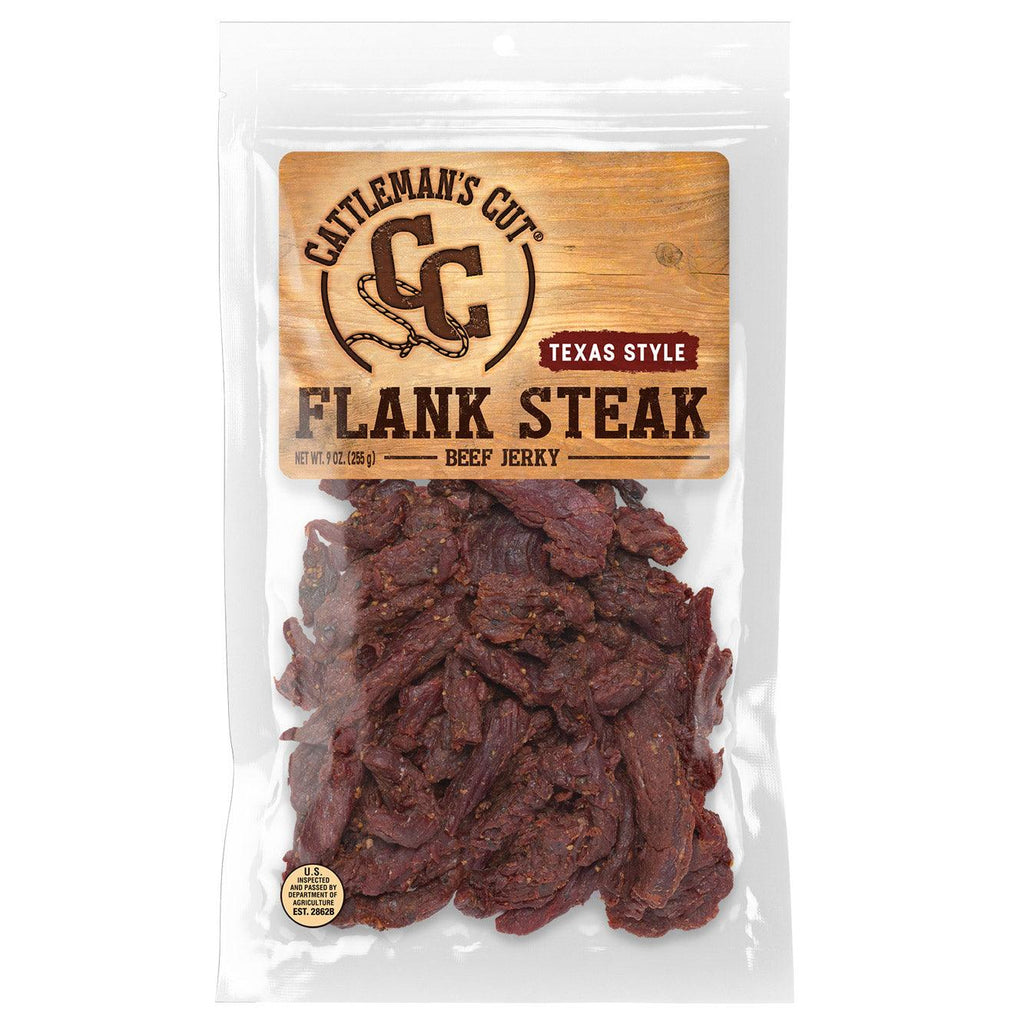 Cattlemans'S Cut Flank Steak Beef Jerky, Texas Style, 9 Oz