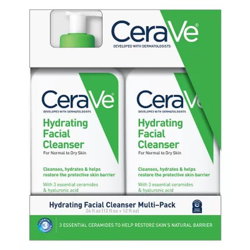 Cerave Hydrating Facial Cleanser, Normal to Dry Skin (12 Fl. Oz., 2 Pk.)