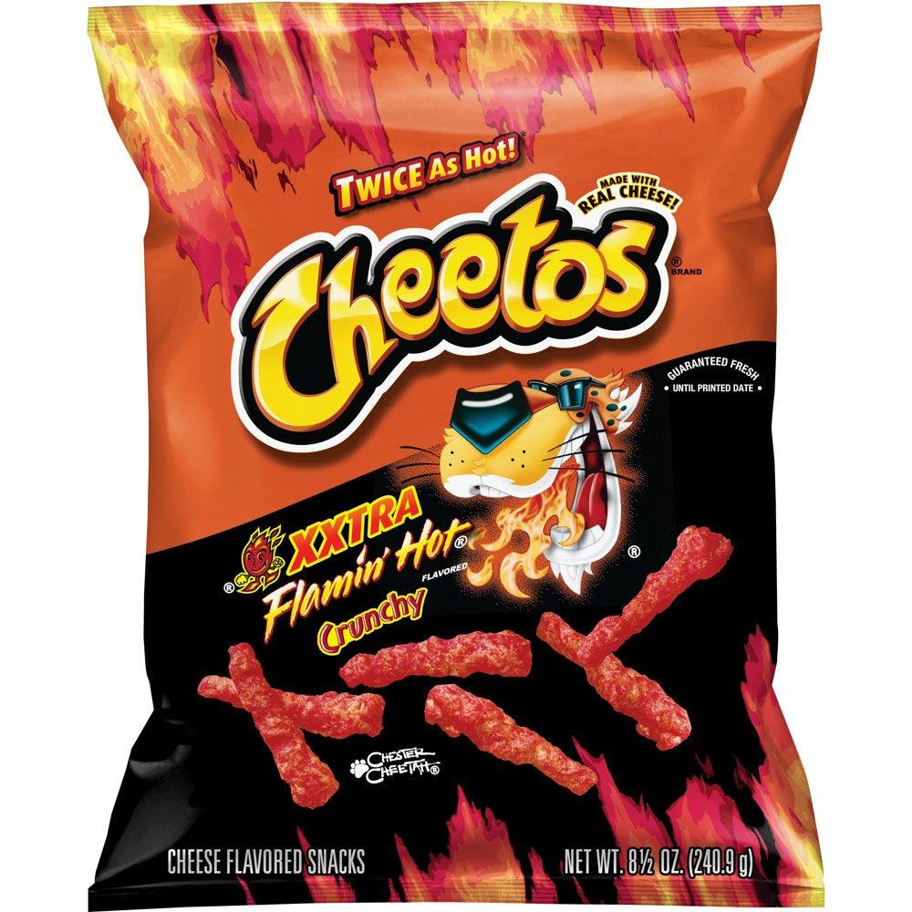 Cheetos Crunchy XXTRA Flamin' Hotcheese Flavored Snack Chips, 8.5 Oz Bag