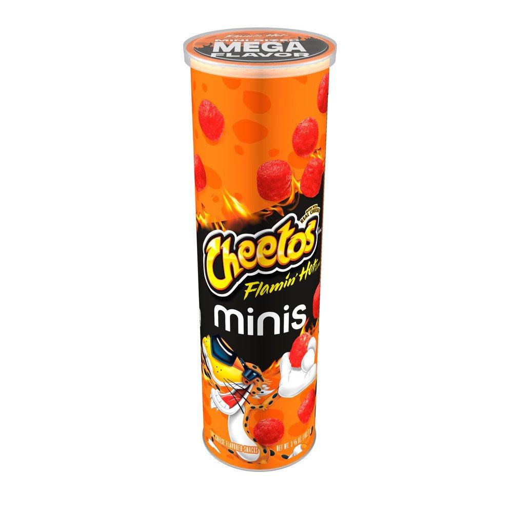 Cheetos Minis Flamin’ Hot Cheese Flavored Canister, 3.625 Oz​