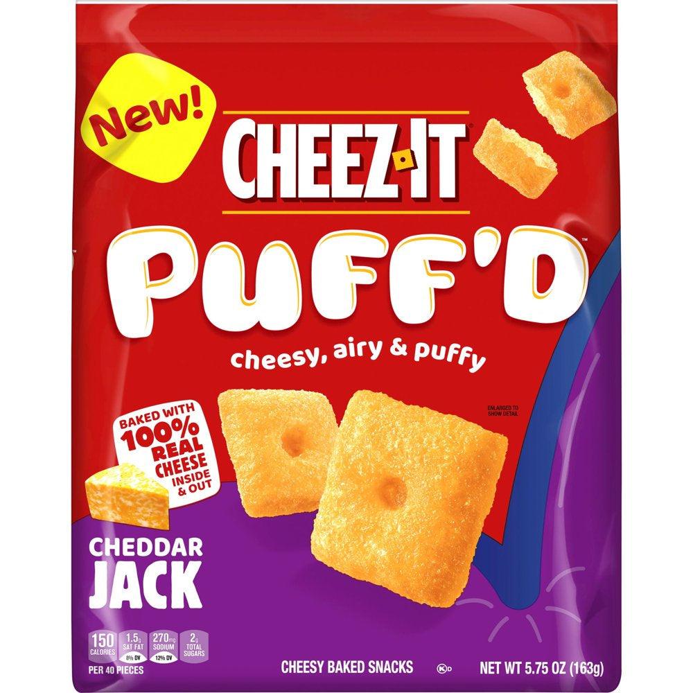 Cheez-It Puff'D Cheddar Jack Cheesy Baked Snacks, 5.75 Oz