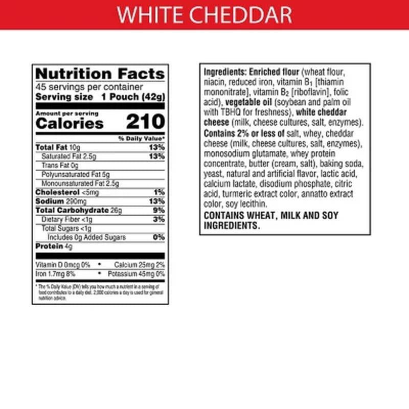 Cheez-It White Cheddar Snack Packs (1.5 Oz., 45 Pk.)