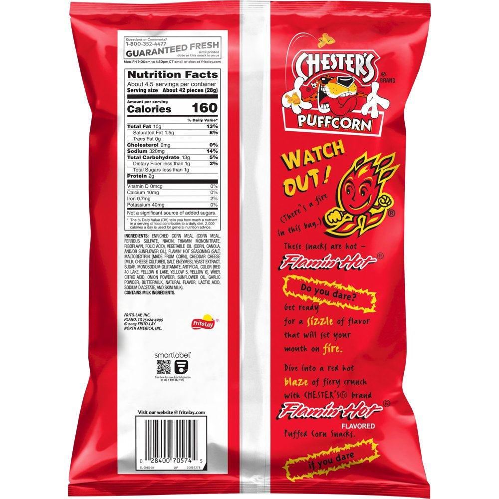 Chester'S Hot Puffcorn, 4.25 Oz