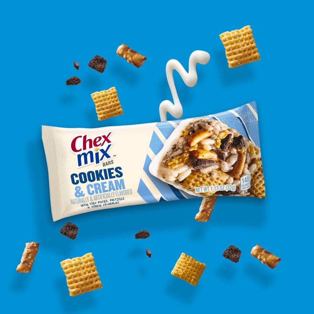 Chex Mix Cookies & Cream Treat Bar, Value Pack, 12 Bars