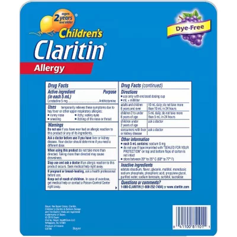 Children'S Claritin Grape Allergy Relief Syrup (6 Fl., Oz. 2 Pk.)