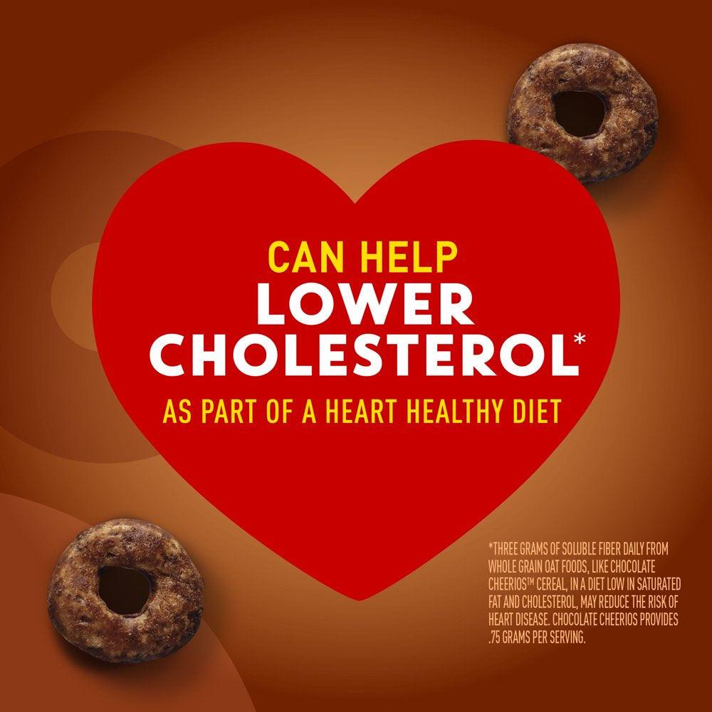 Chocolate Cheerios, Heart Healthy Cereal, Family Size, 19.2 OZ