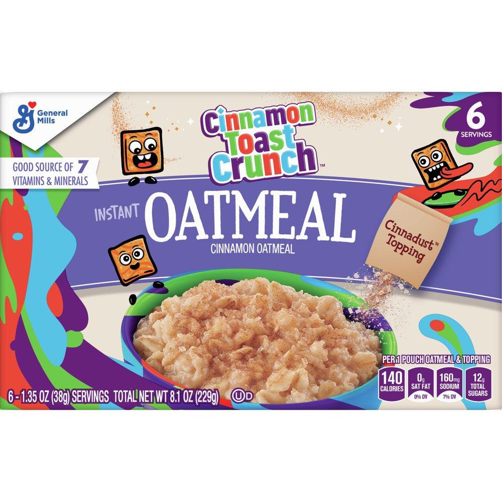 Cinnamon Toast Crunch Instant Oatmeal, 6 Ct, 8.8 Oz