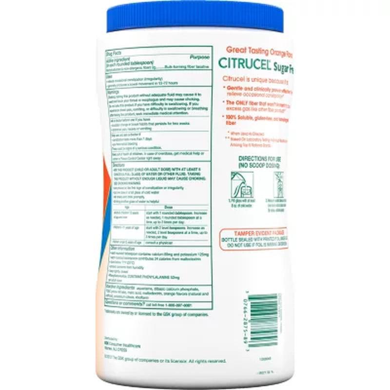 Citrucel Powder Sugar-Free Orange-Flavor Fiber (42 Oz.)