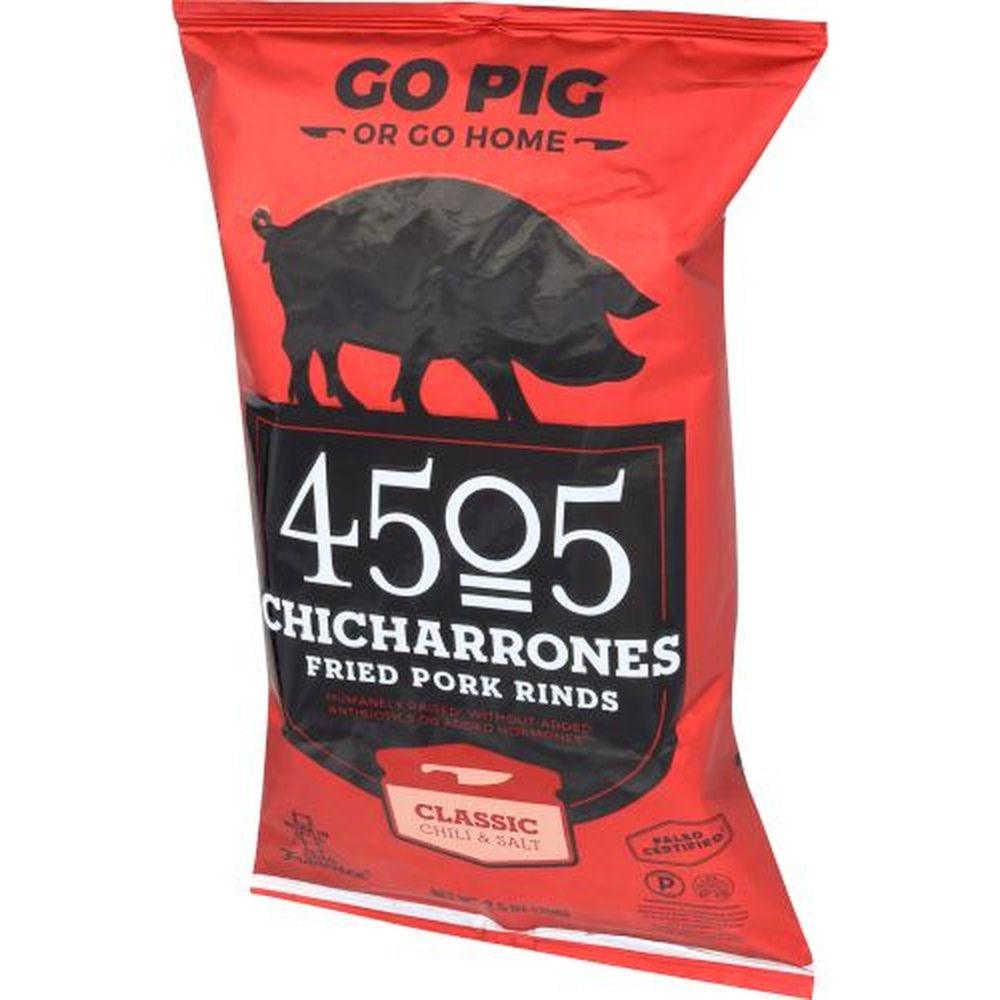 Classic Chile and Salt Chicharrones, 2.5 Ounce Bag -- 12 per Case.