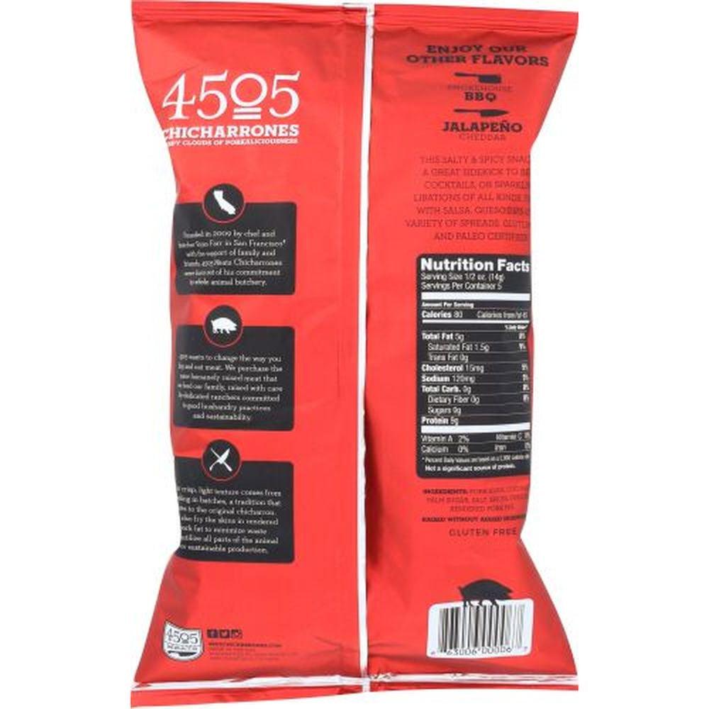 Classic Chile and Salt Chicharrones, 2.5 Ounce Bag -- 12 per Case.