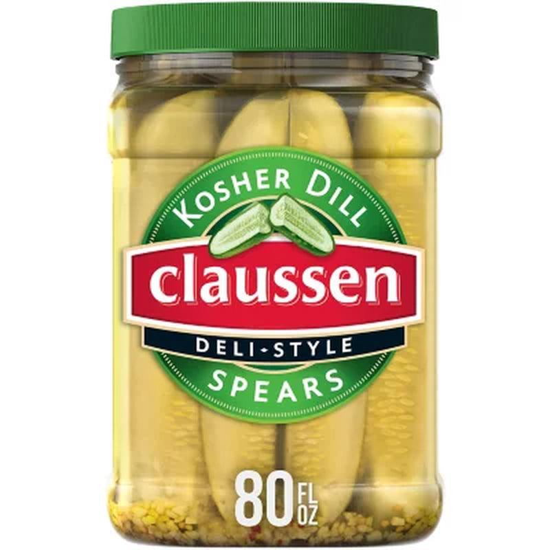 Claussen Deli-Style Kosher Dill Pickle Spears (80 Fl. Oz.)