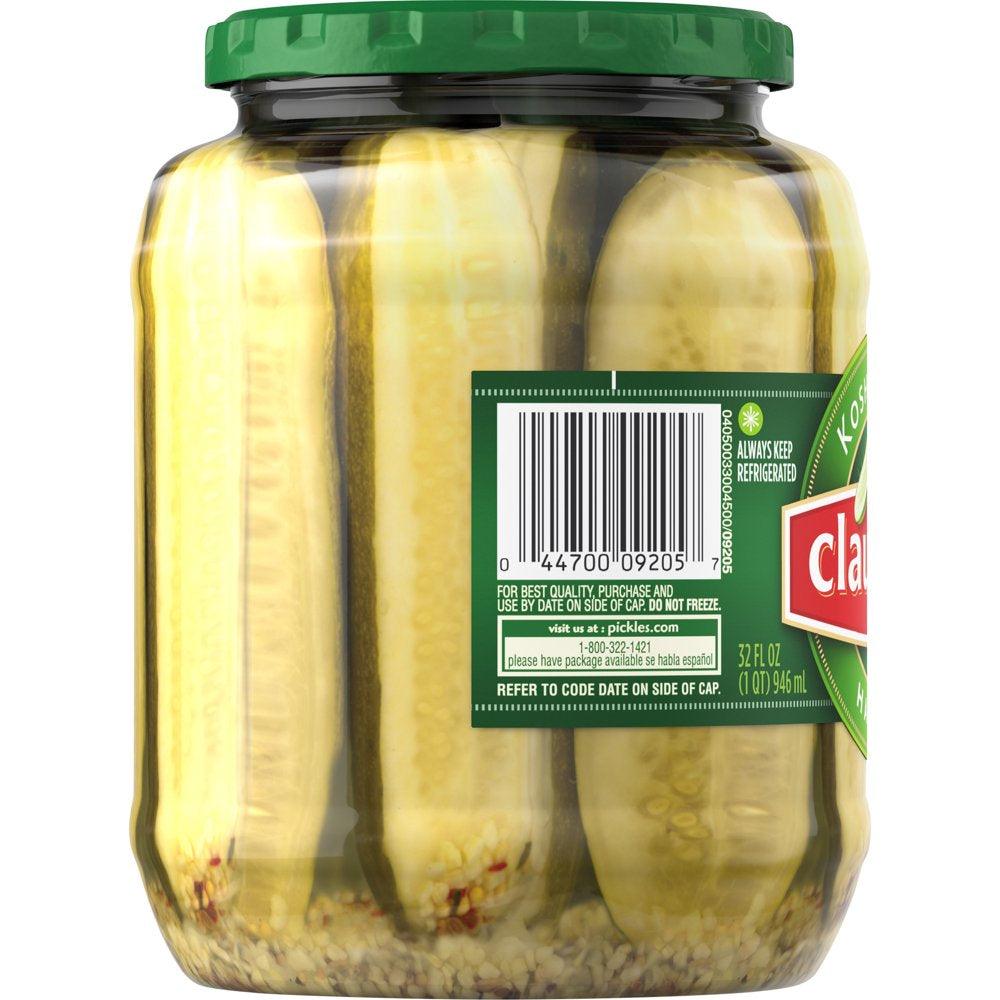 Claussen Kosher Dill Pickle Halves, 32 Fl. Oz. Jar