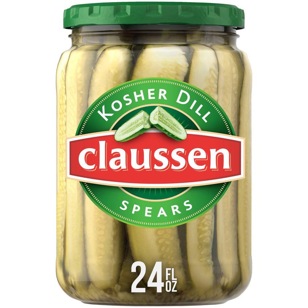 Claussen Kosher Dill Pickle Spears, 24 Fl. Oz. Jar