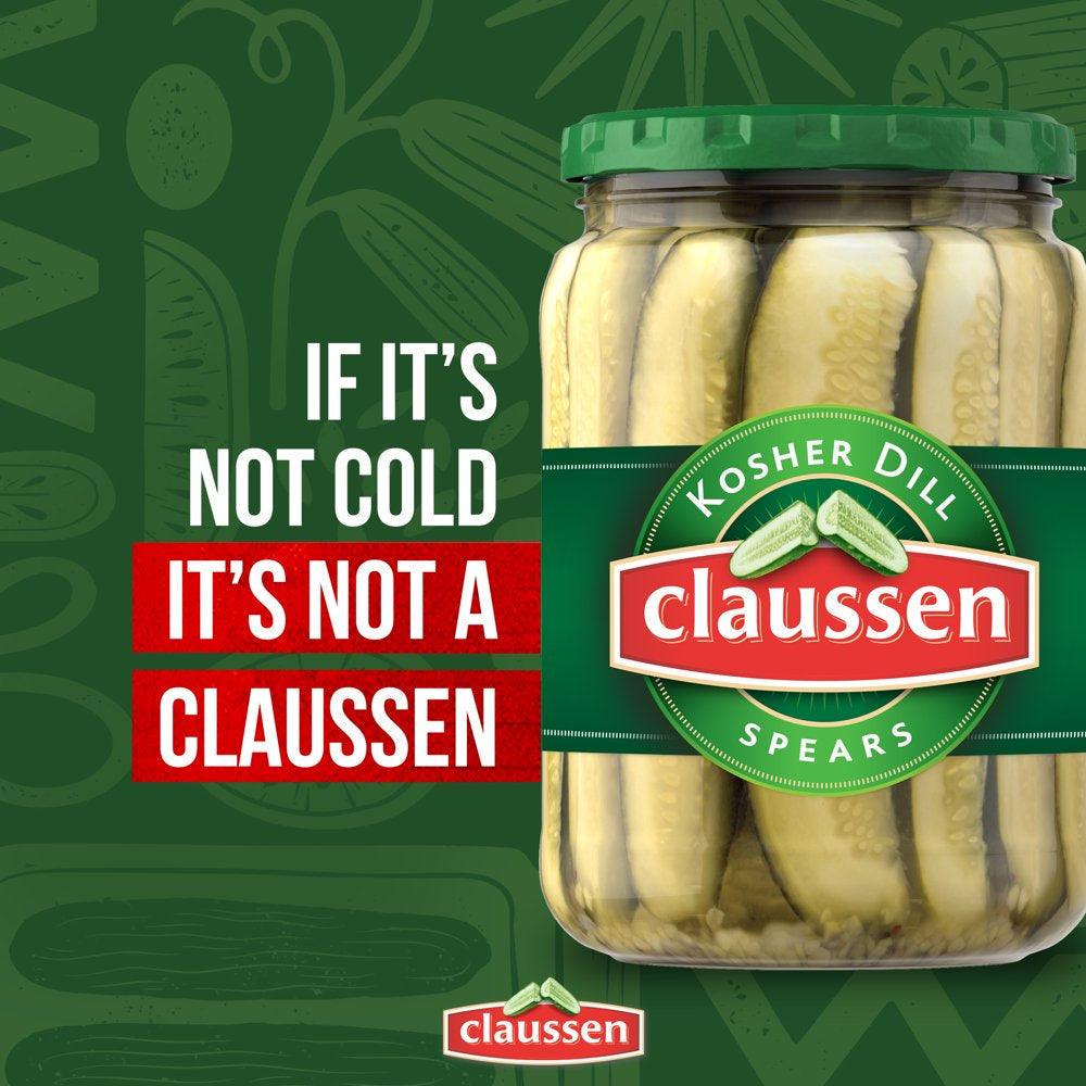 Claussen Kosher Dill Pickle Spears, 24 Fl. Oz. Jar