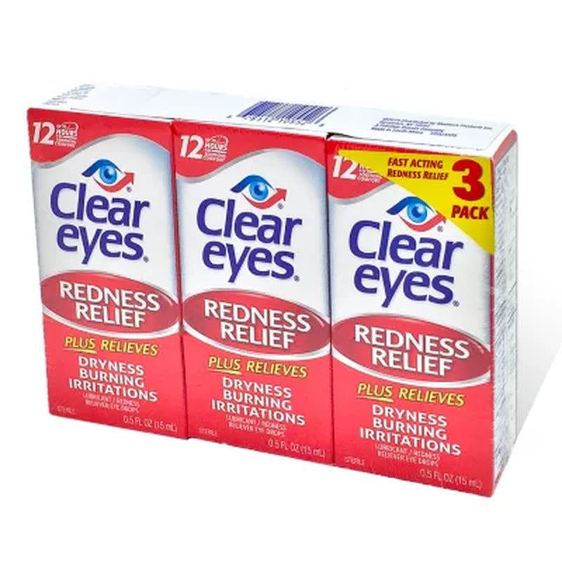 Clear Eyes Eye Drops (0.5 Oz., 3 Pk.)