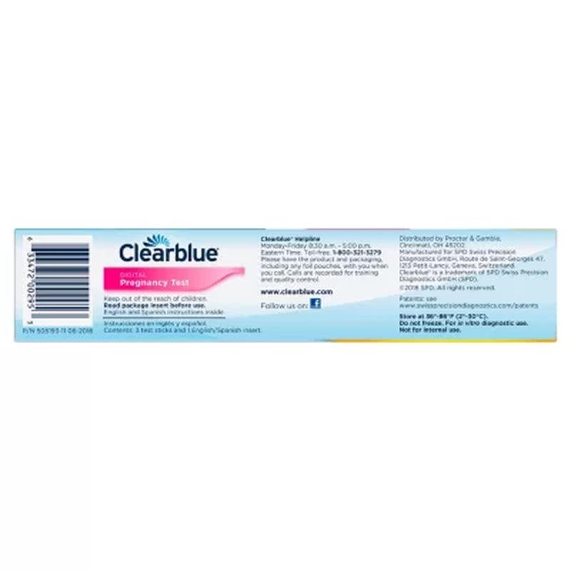 Clearblue Digital Pregnancy Test with Smart Countdown (3 Ct.)