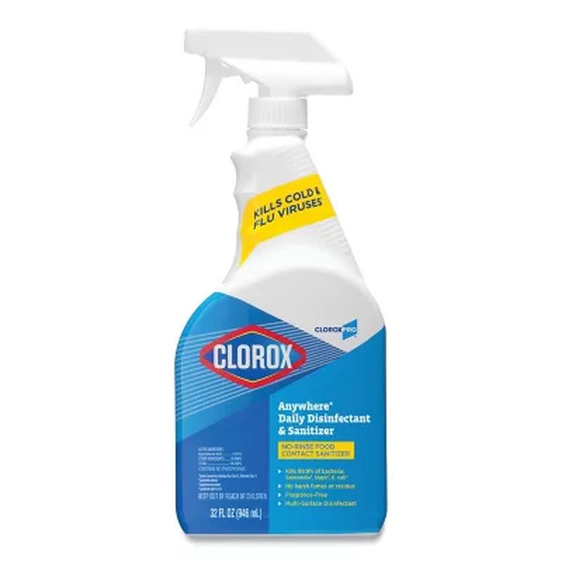 Clorox Anywhere Daily Disinfectant & Sanitizing Spray (32 Fl. Oz., 12 Ct.)