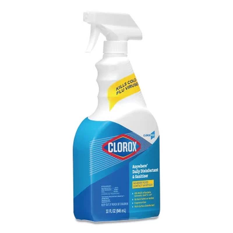 Clorox Anywhere Daily Disinfectant & Sanitizing Spray (32 Fl. Oz., 12 Ct.)