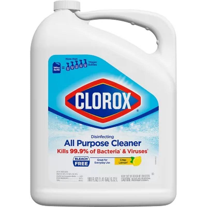 Clorox Disinfecting All Purpose Bleach-Free Cleaner, Crisp Lemon Scent (Spray + Refill)