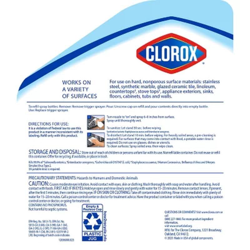 Clorox Disinfecting All Purpose Bleach-Free Cleaner, Crisp Lemon Scent (Spray + Refill)