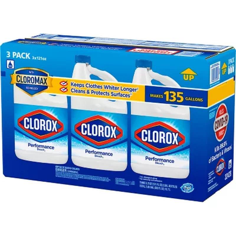 Clorox Performance Bleach (121 Fl. Oz./Bottle, 3 Pk.)