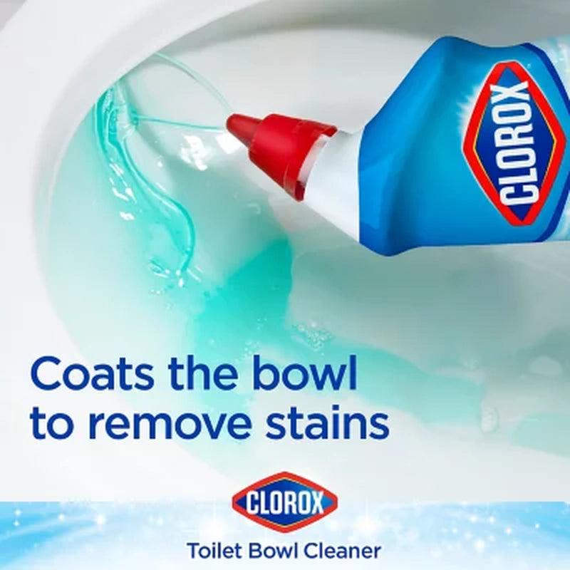 Clorox Toilet Bowl Cleaner with Bleach, Rain Clean (24 Oz., 6 Pk.)