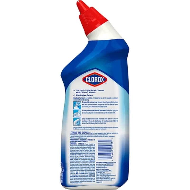 Clorox Toilet Bowl Cleaner with Bleach, Rain Clean (24 Oz., 6 Pk.)