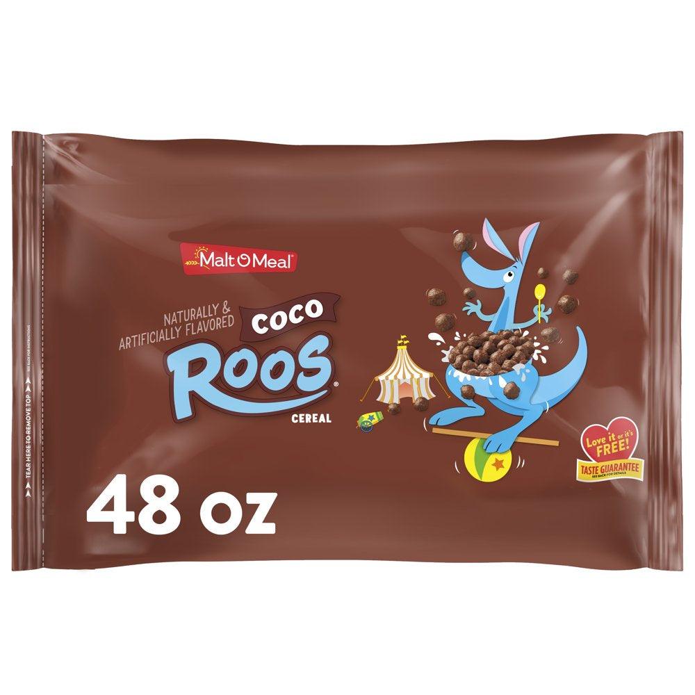 Coco Roos Breakfast Cereal, 48 Oz Resealable Cereal Bag