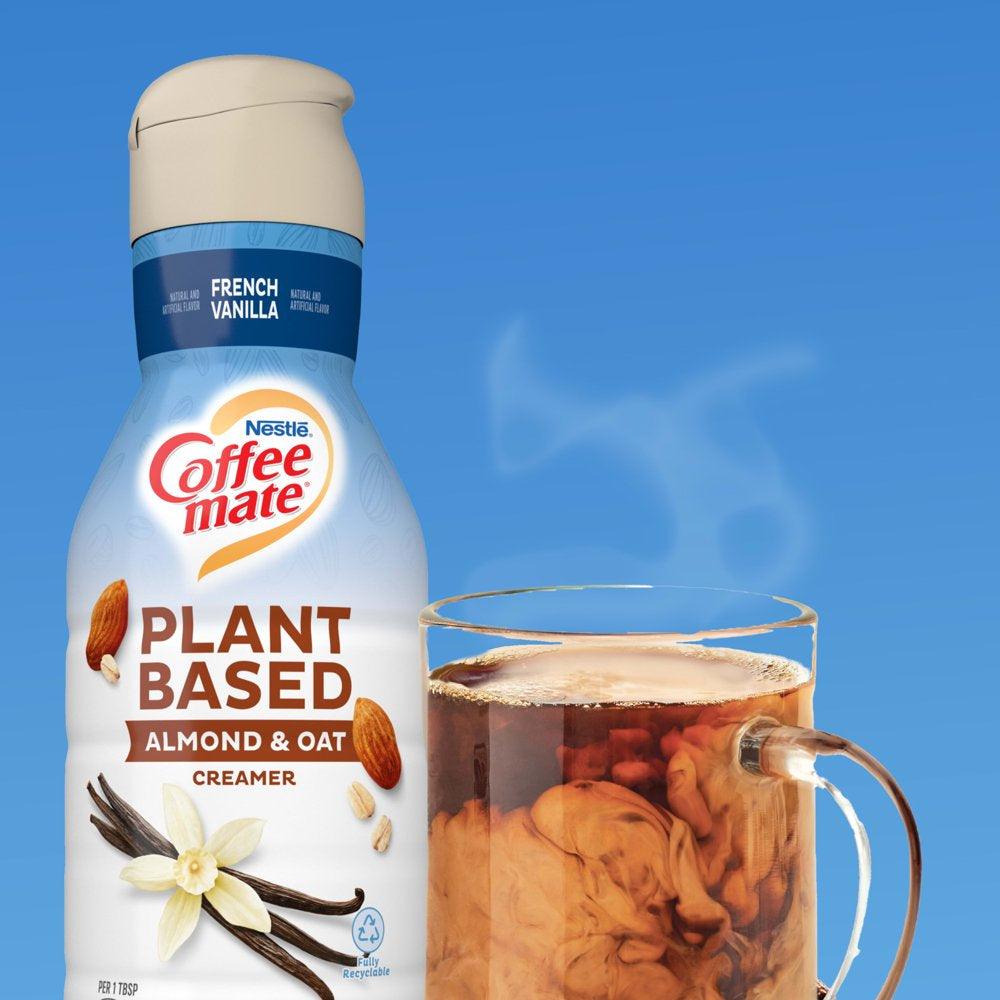 Coffee Mate Almond & Oat French Vanilla Flavored Coffee Creamer, 28 Fl Oz