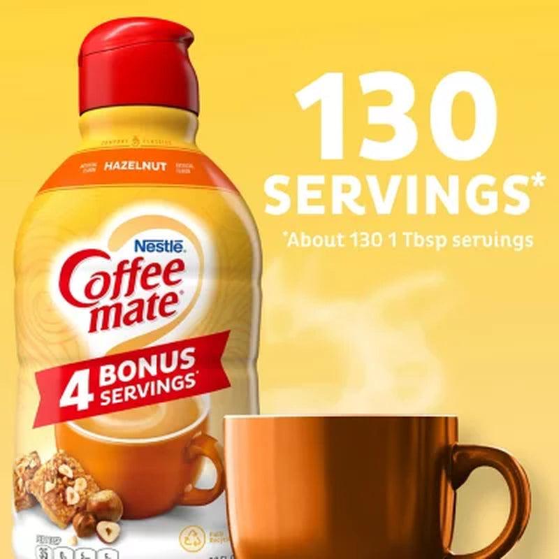 Coffee Mate Hazelnut Liquid Coffee Creamer (66 Fl. Oz.)