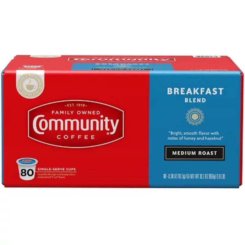 Community Coffee Single Serve Cups, Breakfast Blend (80 Ct.)