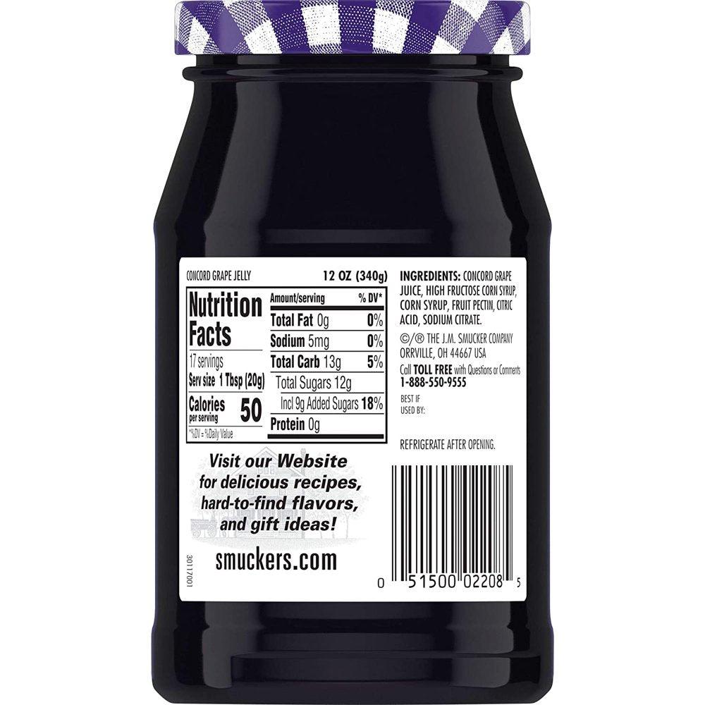 , Concord Grape Jelly 12 Oz (Pack of 6)