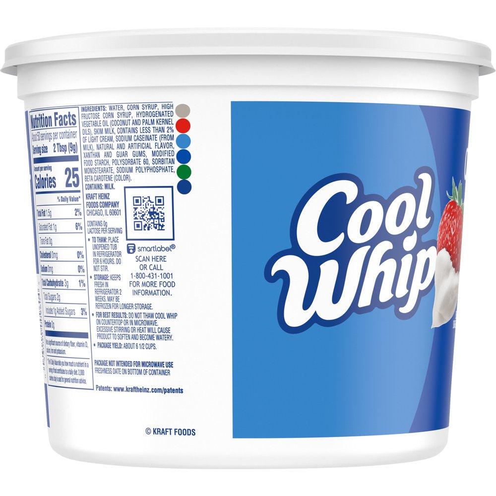 Cool Whip Original Whipped Cream Topping, 16 Oz Tub